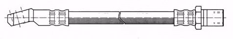 Bromsslang fram 852323 1966-10.81 124, 127, 128