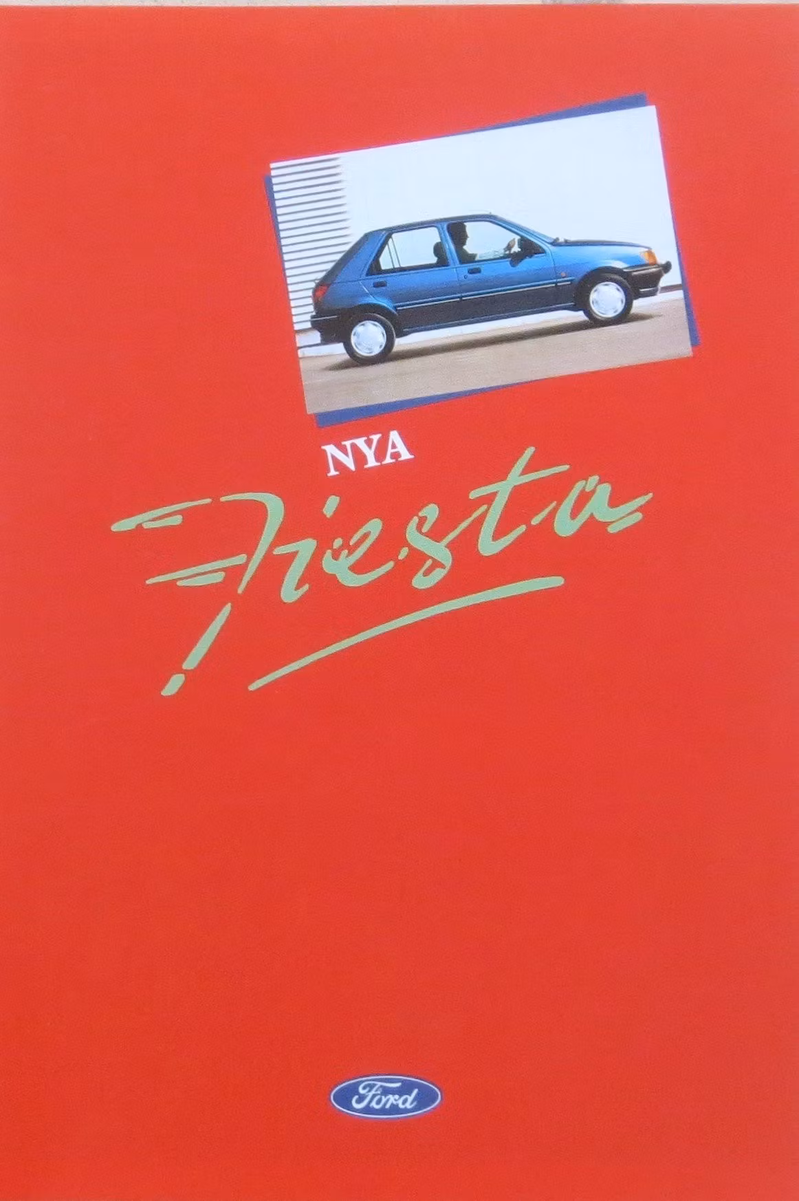 1989 Broschyr Fiesta CL, CLX, XR2i, Svensk text. (44sid)