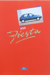 1989 Broschyr Fiesta CL, CLX, XR2i, Svensk text. (44sid)