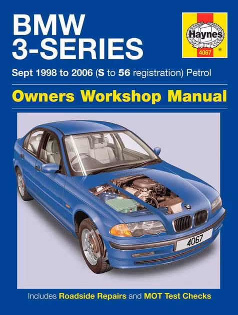 Haynes H4067 1998-06 3-Serien, Bensin, Engelsk text (256sid)
