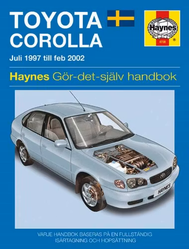 Haynes S4738 Corolla 7.97-2.02 (Svensk text)