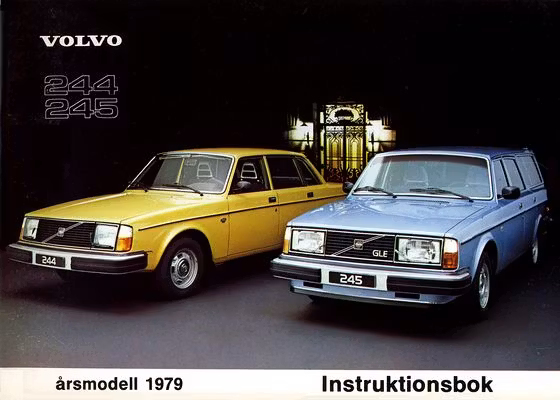 1979 240 Instruktionsbok, Svensk text (98sid)