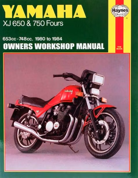 Haynes H0738 1980-84 Yamaha XJ650, 750 Four (Engelsk,text)