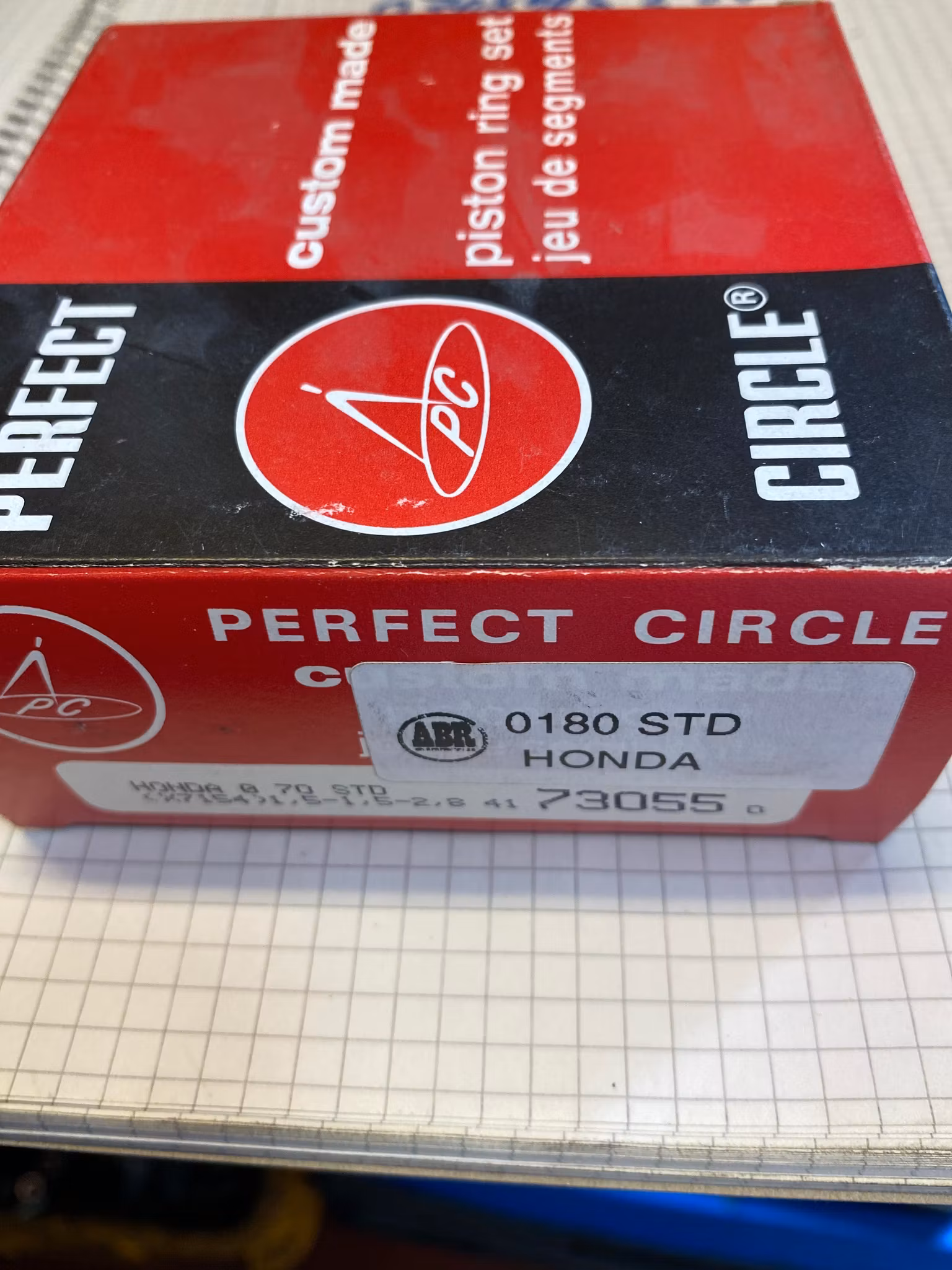 Kolvringssats 0180 STD 1972-79 Civic 1200