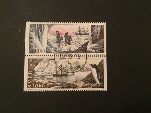 SYDPOLSEXPEDITIONEN 2002 facit nr 2290 SX1 lyxstämplat par GÖTEBORG