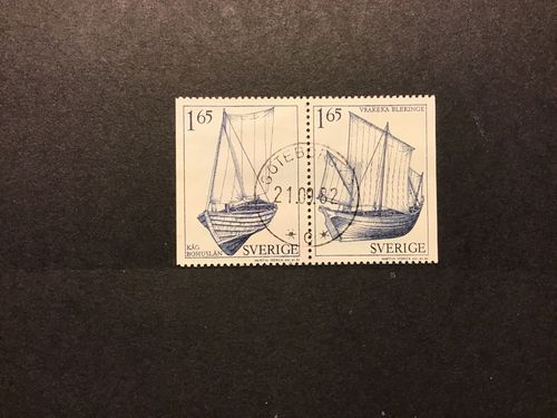 ALLMOGEBÅTAR 1981 facit nr 1170 SX lyxstämplat par GÖTEBORG 49