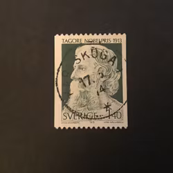 NOBELPRISTAGARE 1913 facit nr 852 praktstämplat KARLSKOGA
