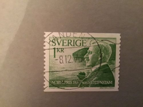 NOBELPRISTAGARE 1916  facit nr 987  praktstämplat HANDEN 1