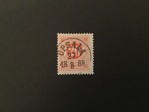 FACIT NR 46 LYXSTÄMPLAT UPSALA