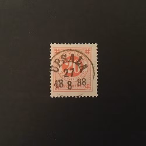 FACIT NR 46 LYXSTÄMPLAT UPSALA