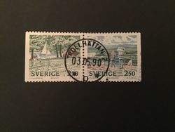 NATIONALPARKER 2  facit nr 1600 SX lyxstämplat par TROLLHÄTTAN