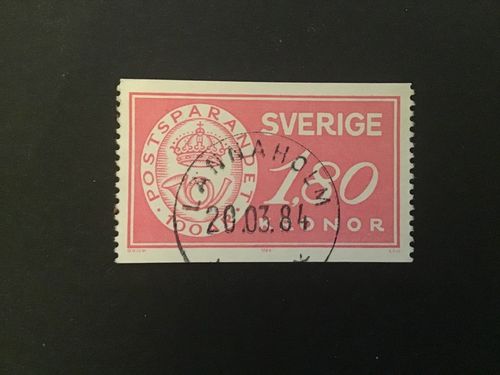 POSTSPARANDET 100 ÅR  facit nr 1286 praktstämplat LÄNNAHOLM