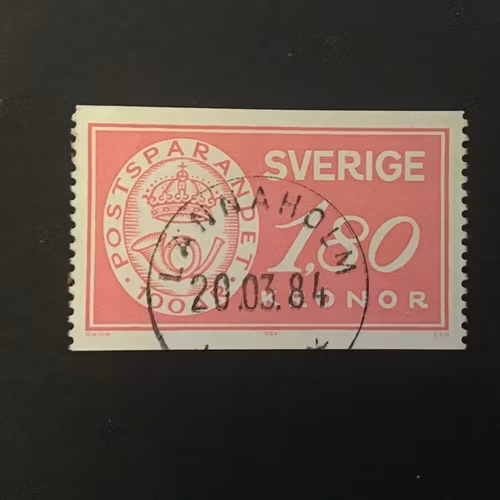 POSTSPARANDET 100 ÅR  facit nr 1286 praktstämplat LÄNNAHOLM