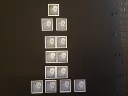 GUSTAF VI ADOLF TYP III facit nr 428 A, B1, B2, BB, D1-D4, DD1 och DD 2 postfriska märken