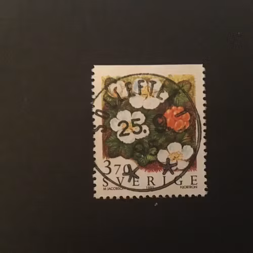 FJÄLLBLOMMOR facit nr 1901 lyxstämplat SOLLEFTEÅ 1