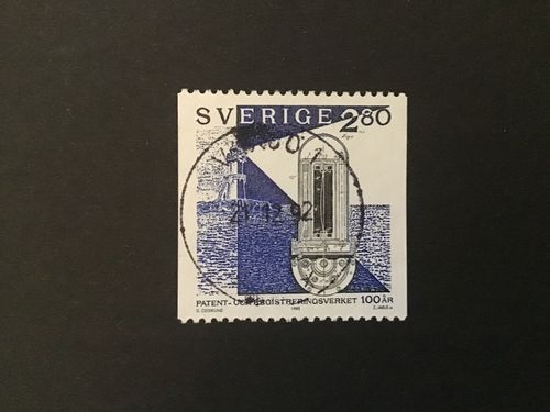 PATENT O REGISTRERINGSVERKET facit nr 1748 lyxstämplat VÄXJÖ 1