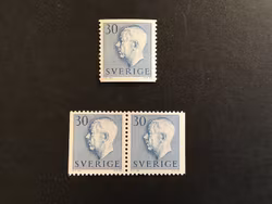 GUSTAF VI ADOLF TYP II facit nr 416 A och BB postfriska märken