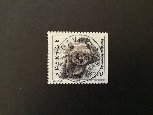 VILDA DJUR 2 facit nr 1774 lyxstämplat GÄVLE 1