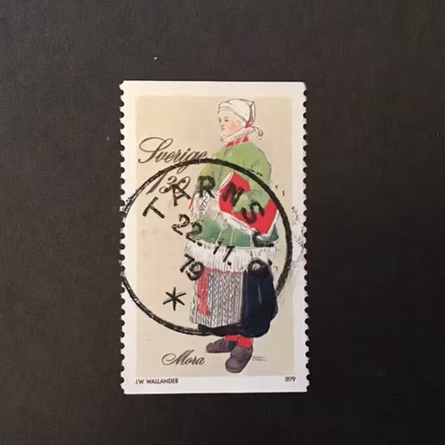 FOLKDRÄKTER facit nr 1109 praktstämplat TÄRNSJÖ