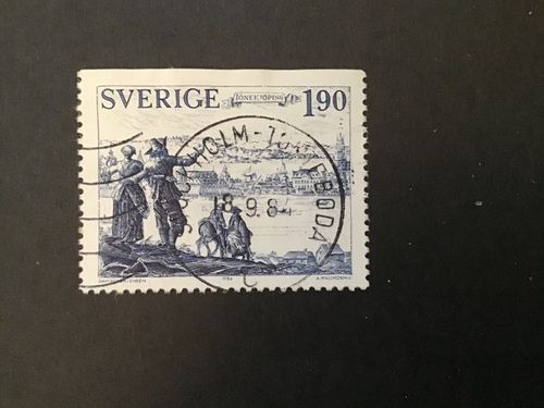 ÄLDRE STÄDER facit nr 1311 praktstämplat STOCKHOLM-TOMTEBODA