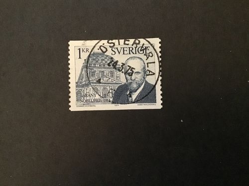 NOBELPRISTAGARE 1914 facit nr 905 praktstämplat ÖSTERVÅLA