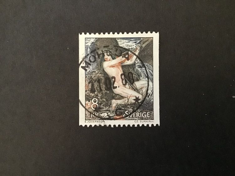 NÄCKEN 1980 facit nr 1145 lyxstämplat MOHEDA