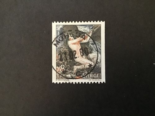 NÄCKEN 1980 facit nr 1145 lyxstämplat MOHEDA