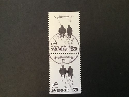 OSKAR ANDERSSON 1977 facit nr 998 BB lyxstämplat par TIBRO 1