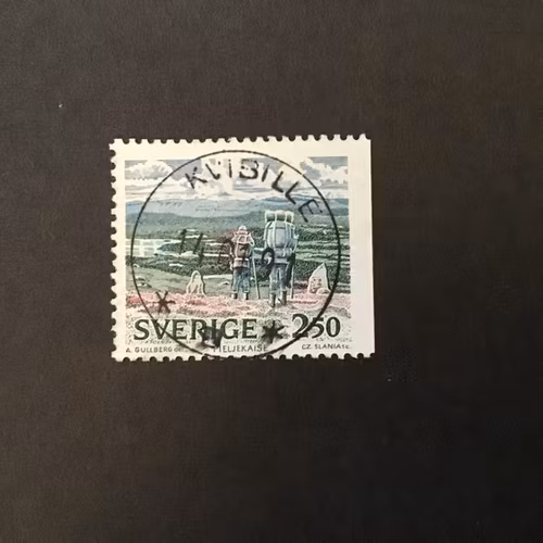 NATIONALPARKER 2 facit nr 1600 lyxstämplat KVIBILLE