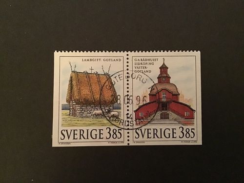 SVENSKA HUS 2 facit nr 1955 SX lyxstämplat par GÖTEBORG 11