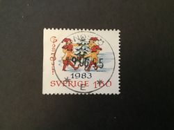 JULPOST 1983 facit nr 1275 lyxstämplat GNOSJÖ