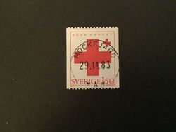 RÖDA KORSET 1983 facit nr 1268 lyxstämplat MOCKFJÄRD