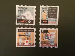 HETT KAFFE 2006 facit nr 2537-2540 stämplad sats