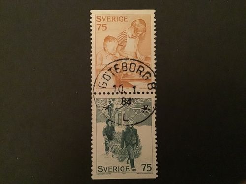 JULFÖBEREDELSER 1977 facit nr 1023 SX lyxstämplat par GÖTEBORG 8