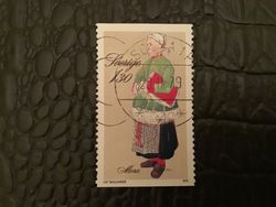 FOLKDRÄKTER 1979 facit nr 1109 lyxstämplat SOLNA 1 P