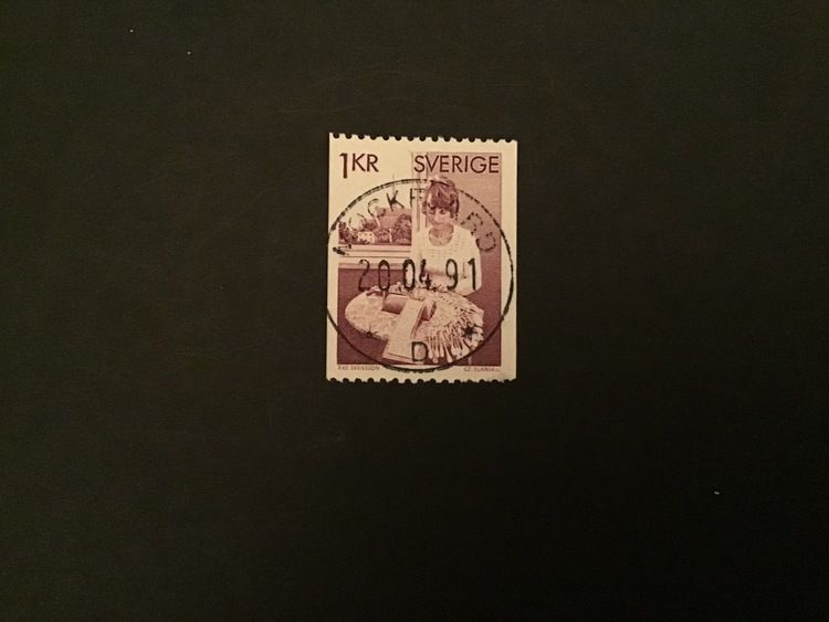 KNYPPLERSKA facit nr 955 A lyxstämplat MOCKFJÄRD