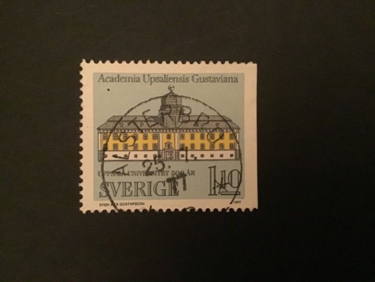 UPPSALA UNIVERSITET facit nr 1005 B2 lyxstämplat ALSTERBRO