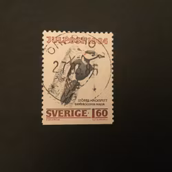 JULPOST 1984 facit nr 1326 lyxstämplat ÖREBRO 2