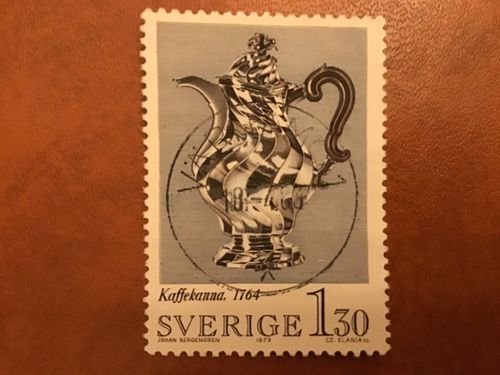 SVENSK ROKOKO facit nr 1097 lyxstämplat VÄRNAMO 1