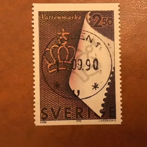 MASSA OCH PAPPER facit nr 1637 lyxstämplat BODEN 1
