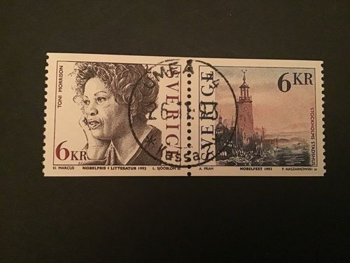 NOBELPRISTAGARE LITERATUR facit nr 1819 SX2 LYXSTÄMPLAT PAR UMEÅ 14