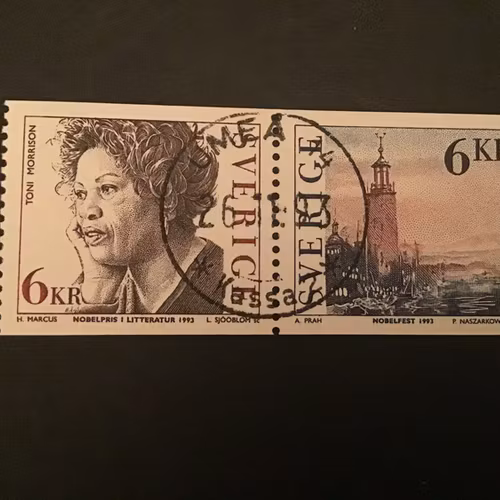 NOBELPRISTAGARE LITERATUR facit nr 1819 SX2 LYXSTÄMPLAT PAR UMEÅ 14