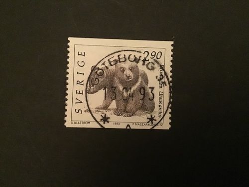 VILDA DJUR 2 1993 facit nr 1773 A LYXSTÄMPLAT GÖTEBORG 35