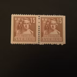 JOHAN TOBIAS SERGEL med fastsättarspår, facit nr 326 BB