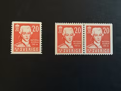 NATIONALMUSEUM 150 ÅR  1942 facit nr 338 A och BB postfriska märken