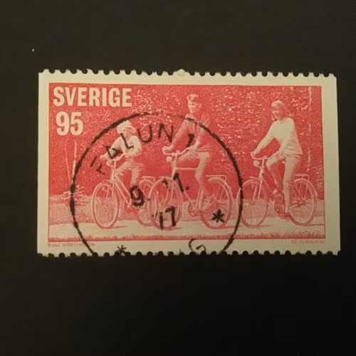 MOTIONSIDROTT facit nr 995 praktstämplat MÄRKE FALUN 1  9.11.77
