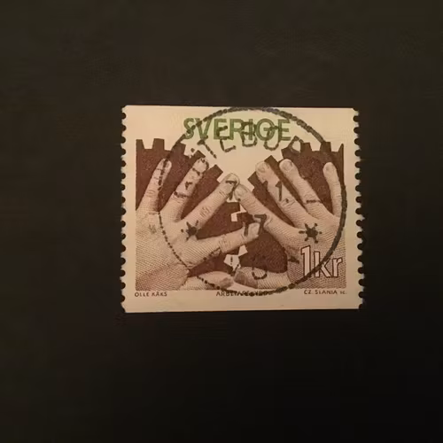 ARBETARSKYDD facit nr 982 lyxstämplat GÖTEBORG 1