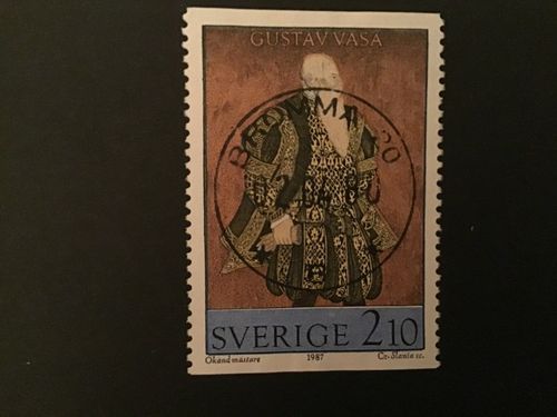 KONST PÅ GRIPSHOLMS SLOTT facit nr 1463 lyxstämplat BROMMA 20