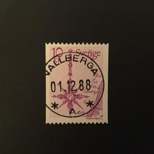 NORRPIL facit nr 1054  lyxstämplat VALLBERGA