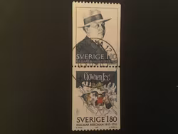 HJALMAR BERGMAN facit nr 1267 SX1 lyxstämplat par BROMMA 12